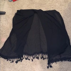 Black Bathing Suit Wrap